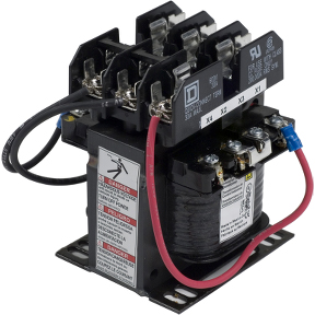 Schneider Electric Control Transformer; 100 VA; 380V/400V/415V Primary; 115V/230V Secondary; Single-Phase; Primary &plus; Secondary Fusing